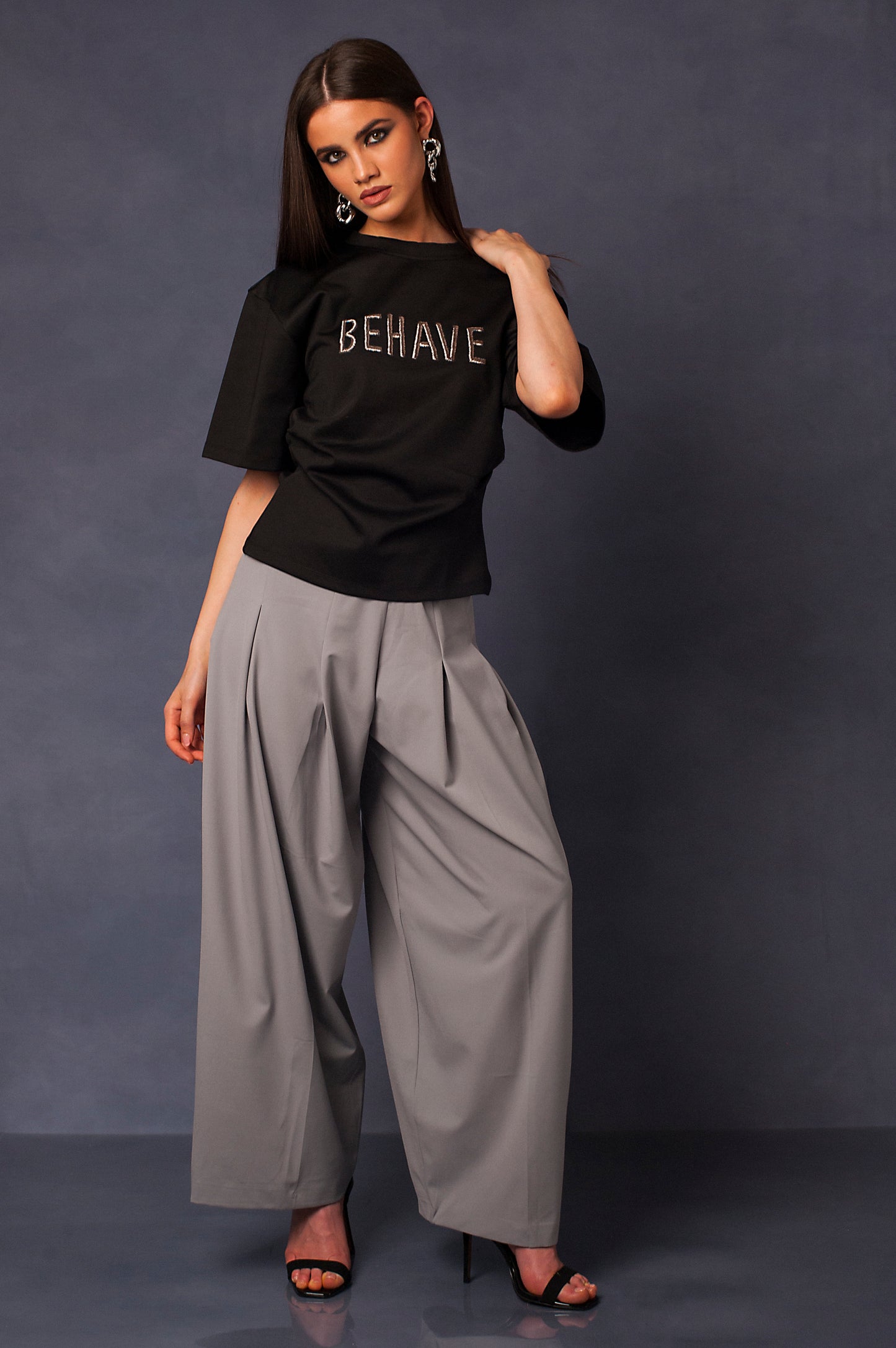 NOMADE GREY TROUSERS