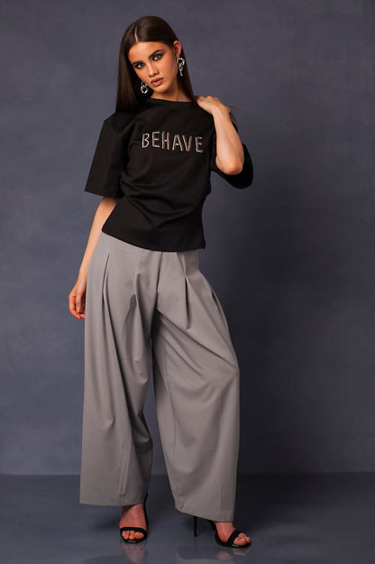 NOMADE GREY TROUSERS