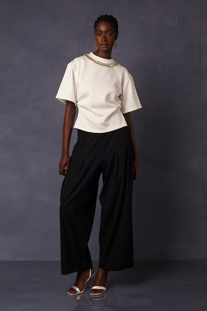 NECKLACE CRYSTALS TEE