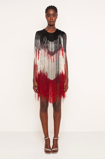 AKIRA FRINGES BEADS DRESS