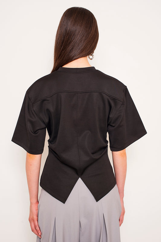 BEHAVE EMBROIDERED TEE