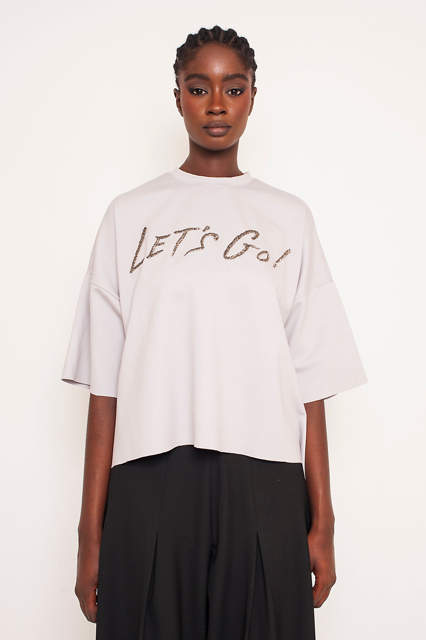 LET’S GO EMBRODEIRED TEE