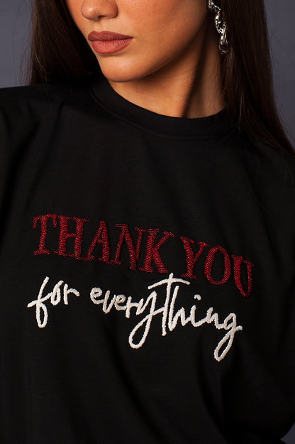 THANK YOU EMBROIDERED TEE