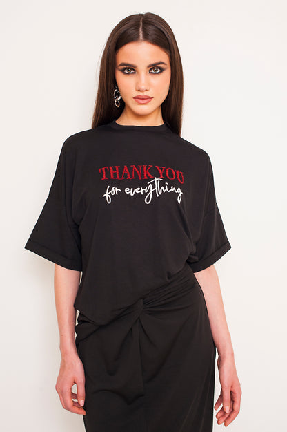 THANK YOU EMBROIDERED TEE